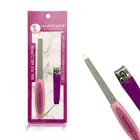 Majestique Nail File and Clipper Set Professionally Designed for Smooth Filing of Nails and Removes Dead Skin (Pack of 2) (B-133)