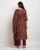 Cotton Cambric Printed Kurta Set with Dupatta 