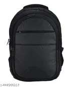 Polyester Backpack for Men & Women, Black
