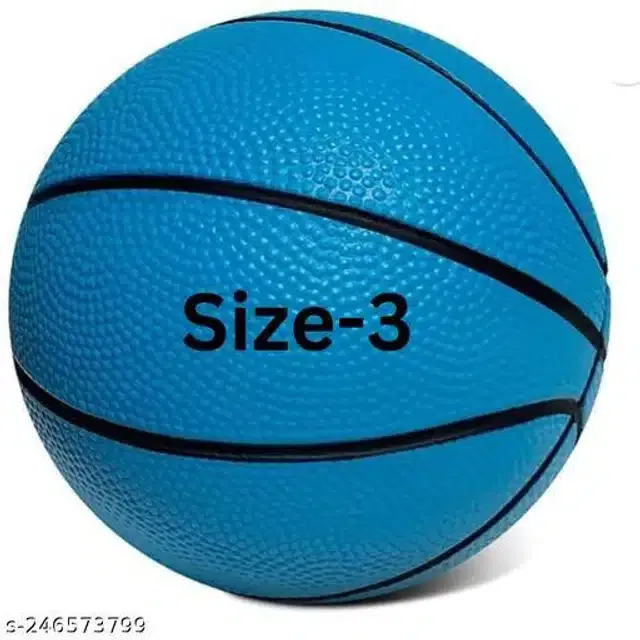 Rubber Basketball (Size 3, Multicolor)