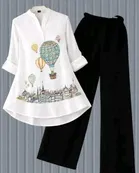 Stylish Printed Kurta Palazzo Set for Women 