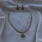 Zircon Gold-plated Copper Jewellery Set for Women 