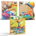 Fairy Tale Shaped Board Book | Pinocchio, Snow White and the Seven Dwarfs, and The Pied Piper of Hamelin | for kids | story books | 
