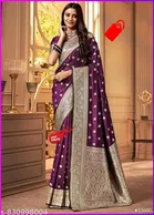 Kanjeevaram Zari Woven Saree for Women 