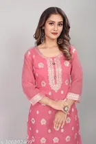 Cotton Embroidered Kurti for Women 