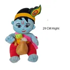 Synthetic 3 Pcs Rakhi with Laddu Gopal Teddy 