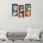 MDF 3 Pcs Designer Wall Painting for Home & Office 