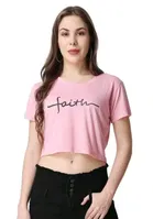 Printed Crop T-Shirt for Women 