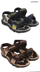 Sandal for Men, Pack of 2, Grey & Brown 