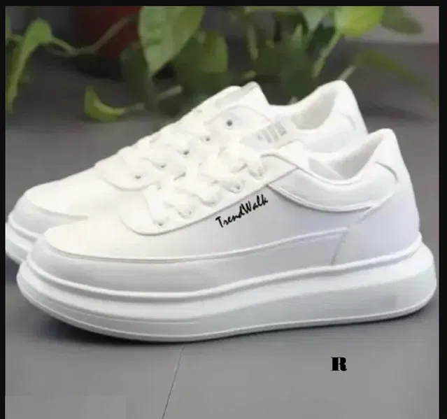 Casual Shoes for Men (White, 8)