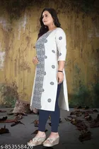 Printed Floral Cotton Kurti for Women 