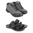 Combo of Casual Shoes with Slippers for Men 