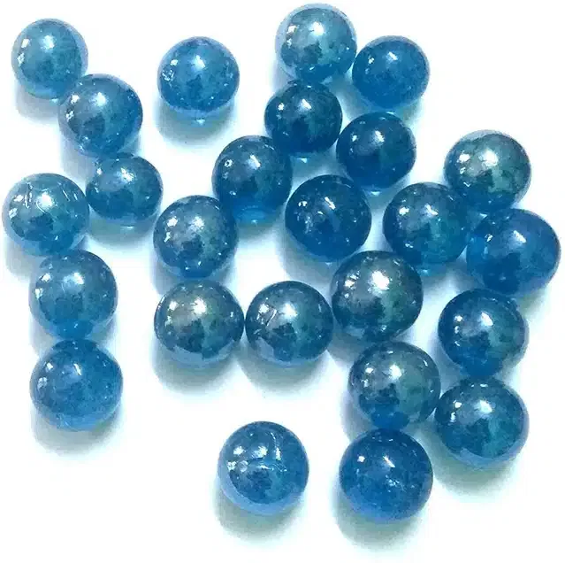 25 Pcs Mini Size Glass Marbles (Blue, Set of 1)