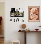 Khatu Crafts Radhakrishna Wood Key Holder 