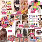 Fabric Hair Accessories Combo for Women, Pack of 100 