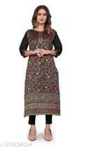 Pashmina Embroidered Kurti for Women 