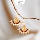 Brass Pearl Ear Cuffs for Women 