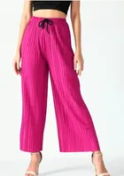 Sarina Loose Trouser / Pant for Women (Fuschia, L)