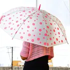 Dot Printed Umbrella 21 Inch [Multicolor, J Handle]