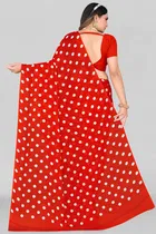 Georgette Printed Saree for Women 