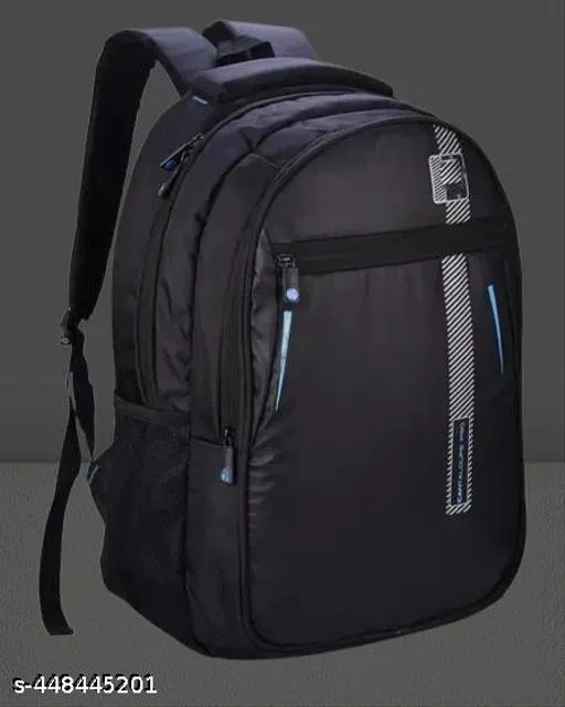 Polyester Backpack for Men & Women, Black