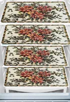 PVC Fridge Mat, Multicolor, Pack of 4