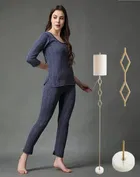 Polycotton Full Sleeves Thermal Set for Women 