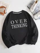 Round Neck Solid Sweatshirt for Men 