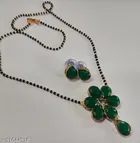 Alloy Mangalsutra with Earrings for Women 