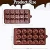 Silicone Chocolate Moulds,Dark Brown , Pack Of 2