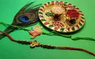 Combo of 2 Pcs Rakhi with 4.5 inch Plate 