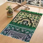 Qaleen Velvet Multipurpose Rug Mat for Jannamaz, Prayer & Meditation 
