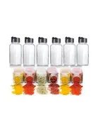 Afast Spice Storage Bottles with Black Airtight Lid 