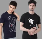 Round Neck Printed T-Shirt for Men 