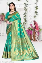 Banarasi Silk Zari Woven Saree for Women 