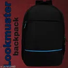 Nylon Backpack for Men & Women, Black