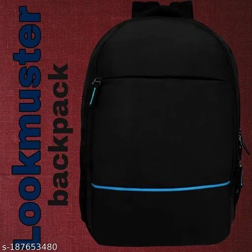 Nylon Backpack for Men & Women, Black