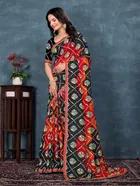Georgette Printed Saree for Women 