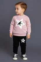 Hoisery Printed Clothing Set for Boys 