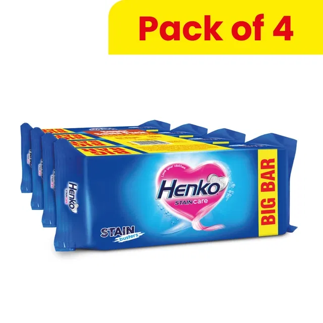 हेनको स्टेन केयर बिग डिटर्जेंट बार 4X250 g (पैक ऑफ़ 4)
