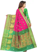 Trendy Banarasi Saree with Blouse Piece For Women 