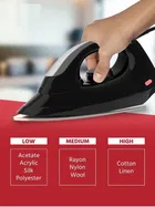 Maxotech Magic 1000 Watt ISI Marked Dry Iron -Black,Silver (Pack of 1)