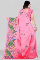 Georgette Printed Saree for Women 