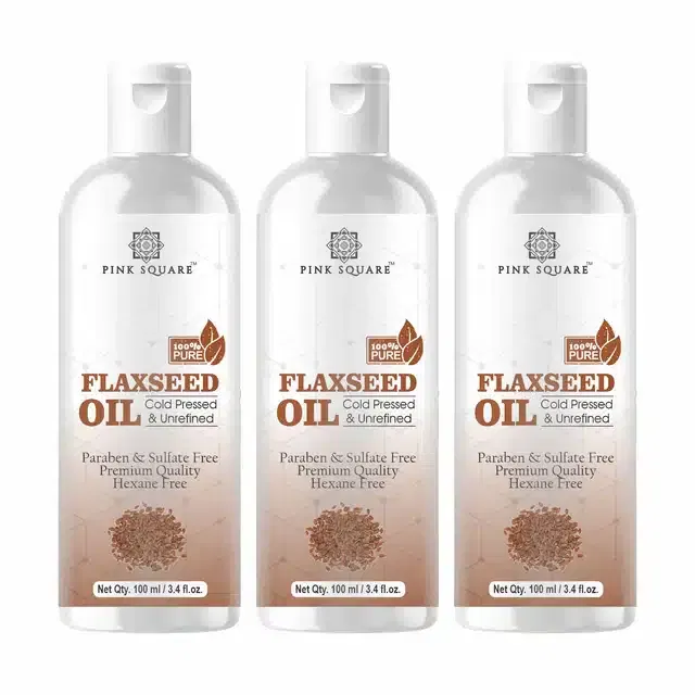 Cold Pressed Flaxseed Oil Combo (Pack of 3, 300 ml)