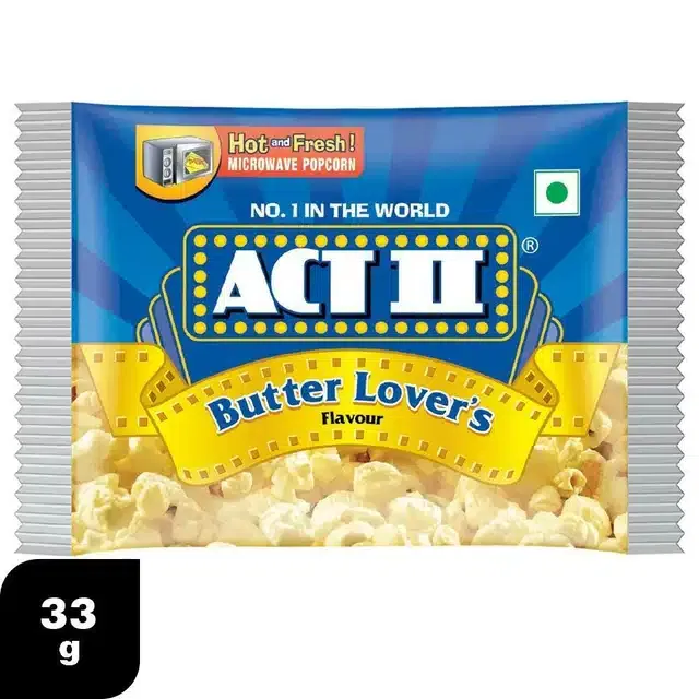 Act II बटर माइक्रोवेव पॉपकॉर्न 33 g
