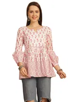 Cotton Printed Top for Women 