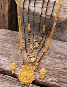 Combo of 4 Pcs Mangalsutras with Earrings Set for Women 