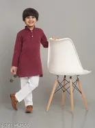 Cotton Blend Kurta with Pyjamas for Boys 