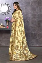 Georgette Printed Saree for Women 