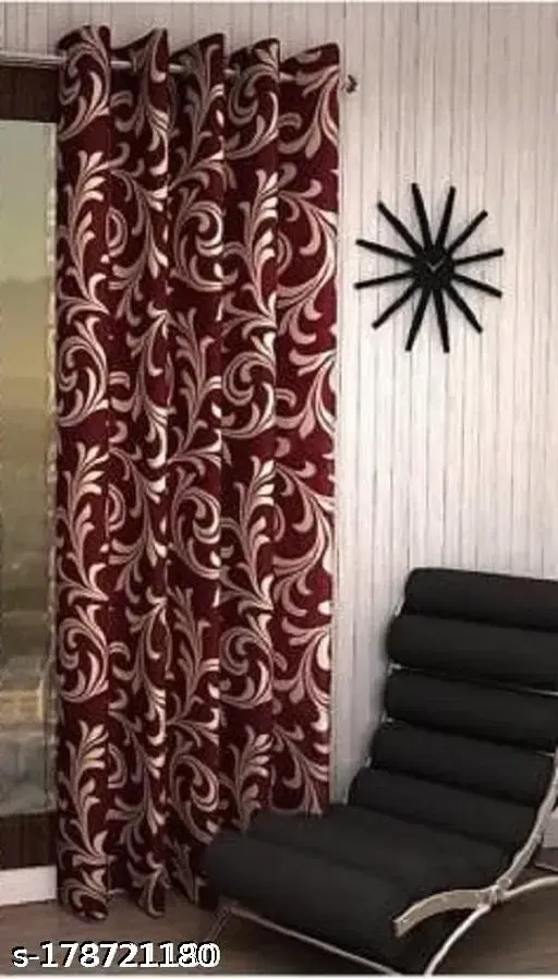 Alaqsa Abstract Polyester Door Curtain 7Ft Pack Of 1